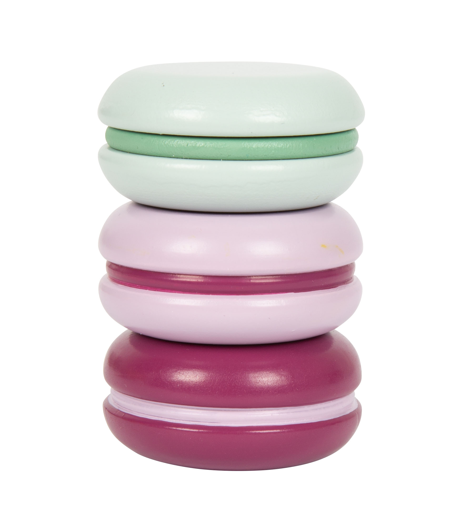 Barista-Café-Set mit drei Macarons