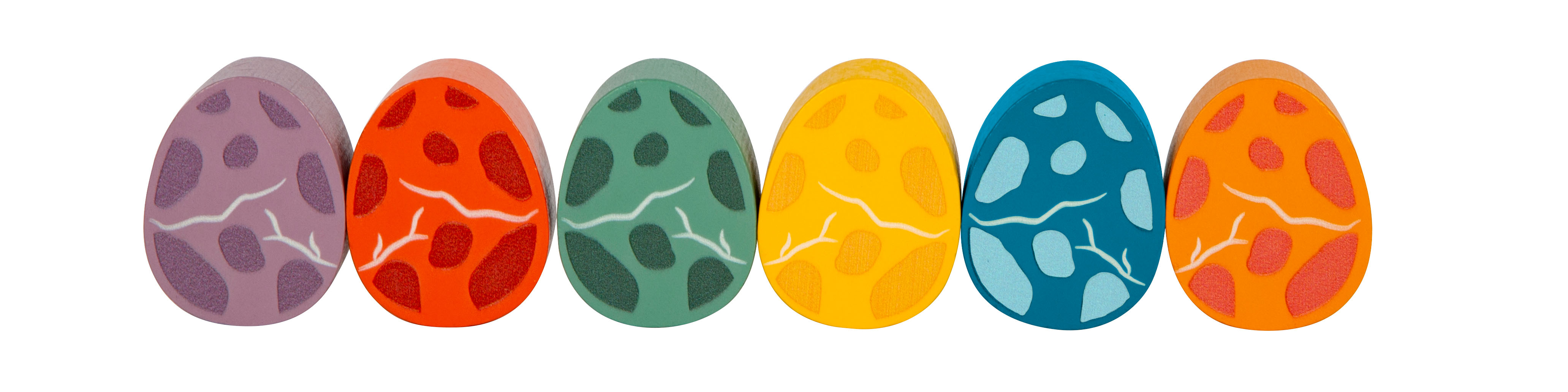 Spielwürfel aus Holz für Dino-Balancierspiel