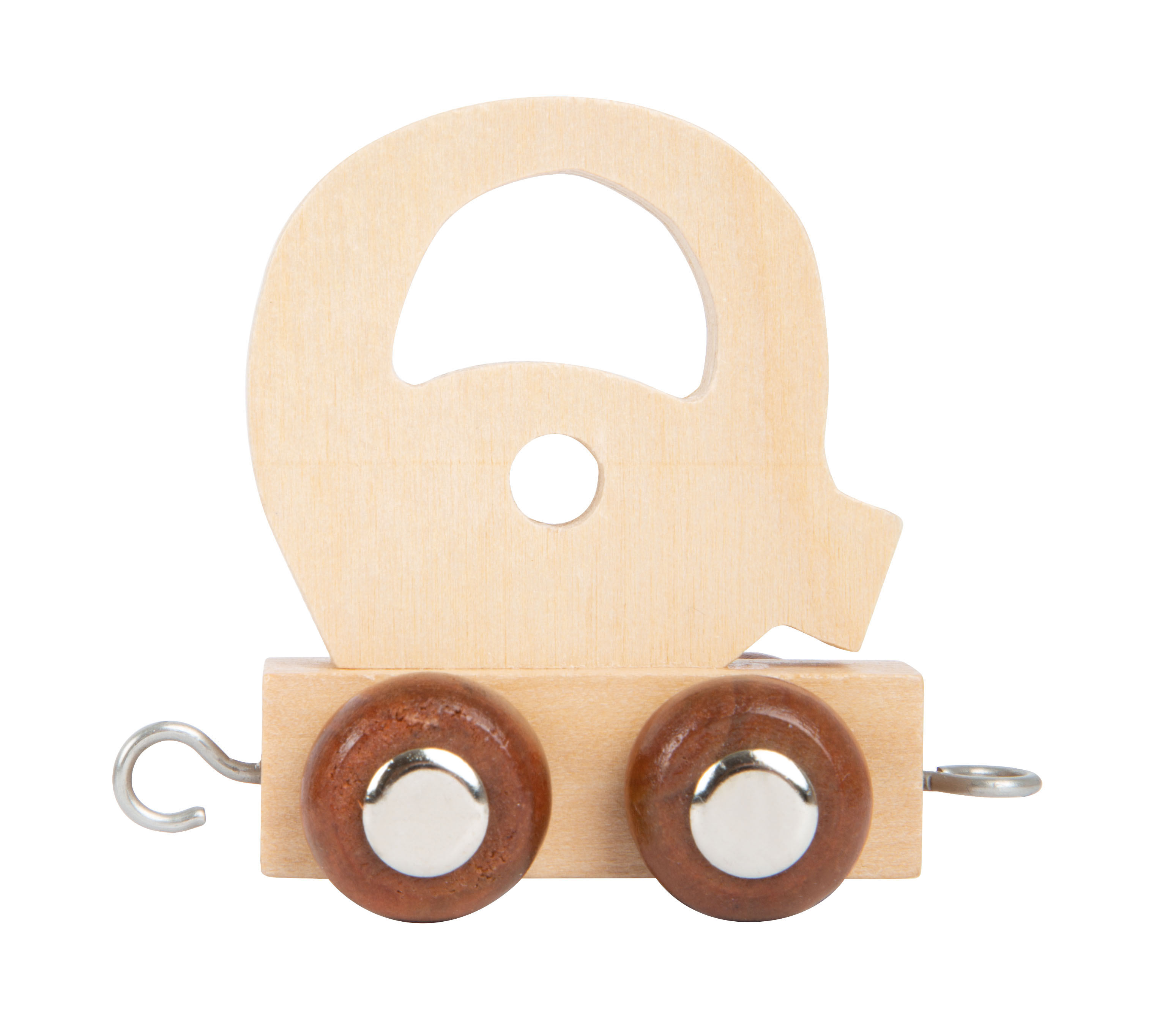 Buchstabenzug Holz Q für Kinder
