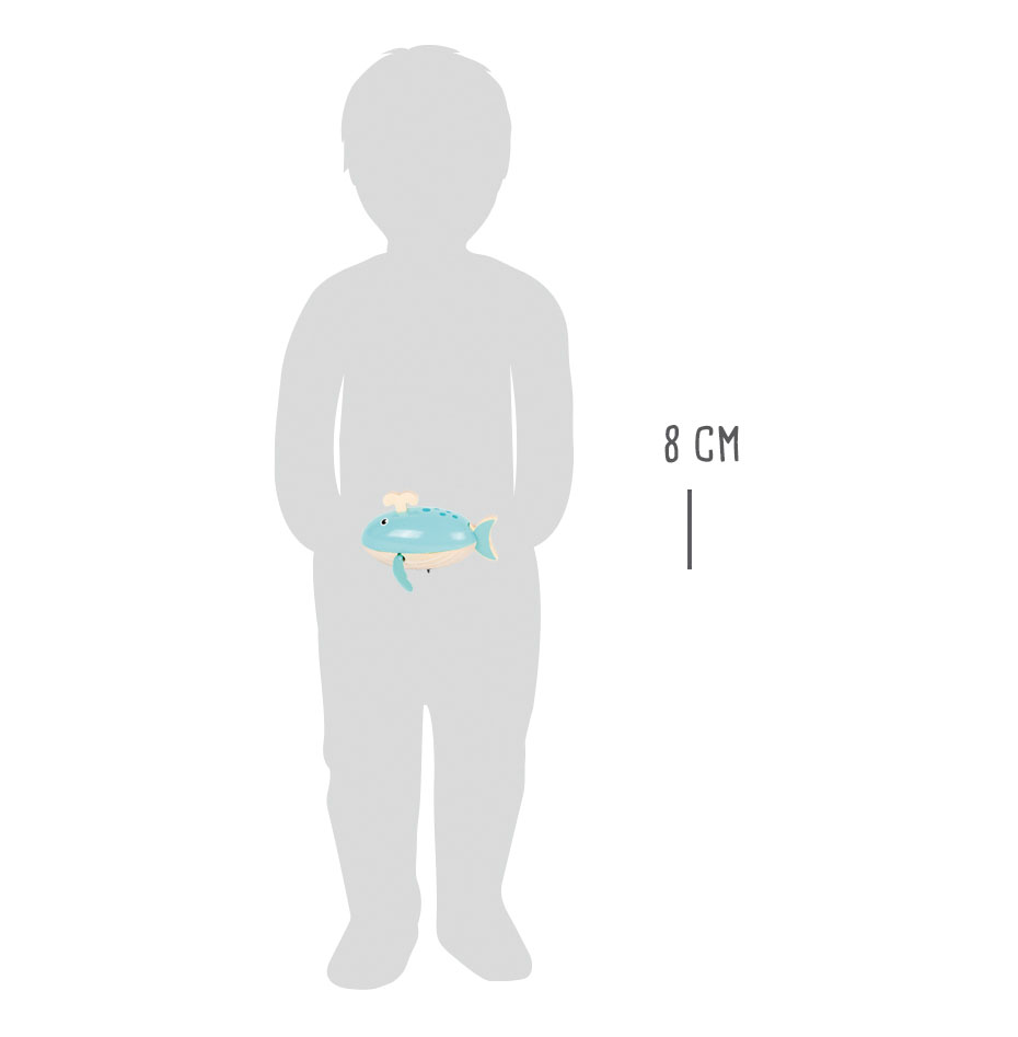 Wasserspielzeug Aufzieh-Wal für Kinder