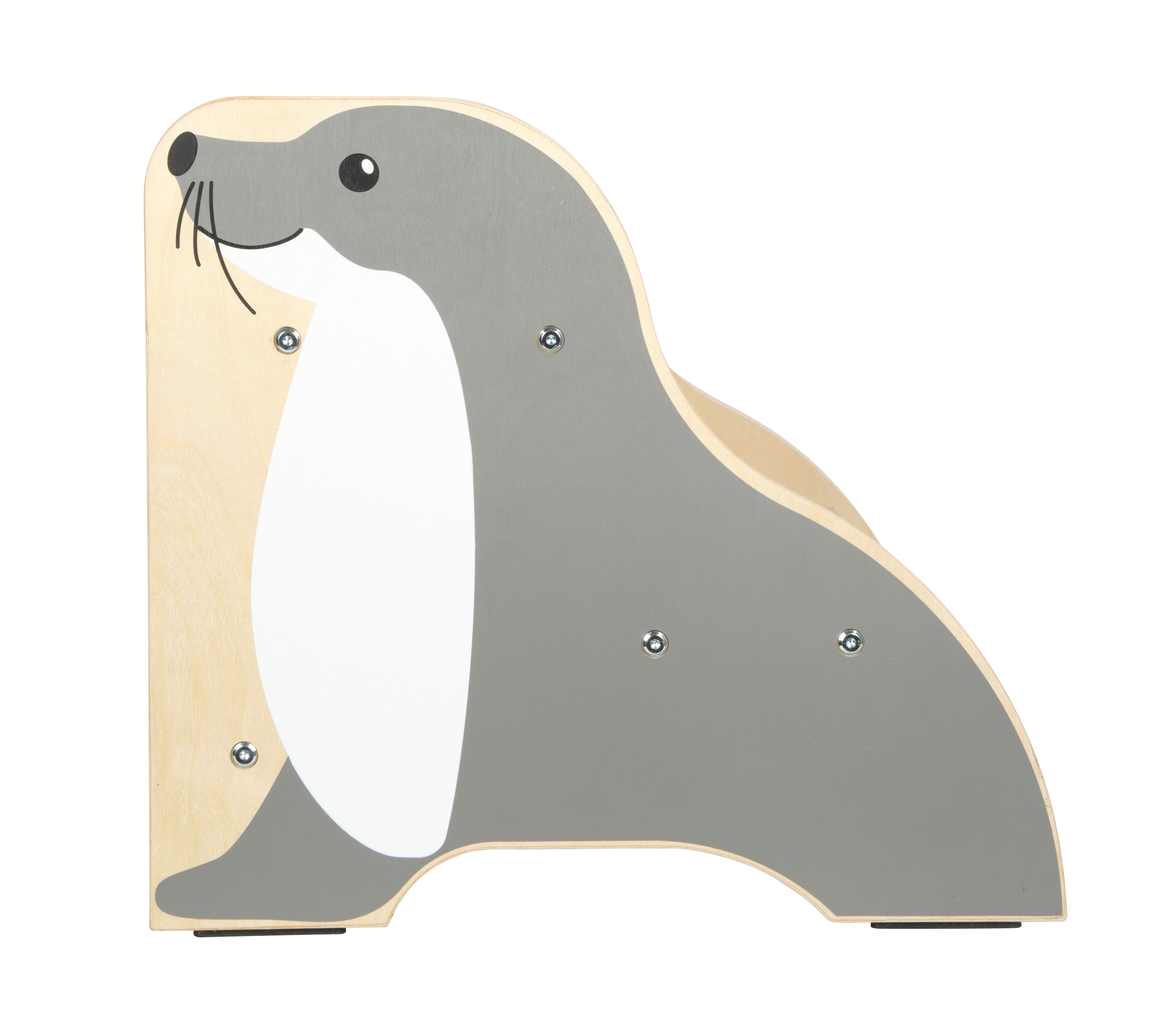 Fußhocker mit Seehundmotiv