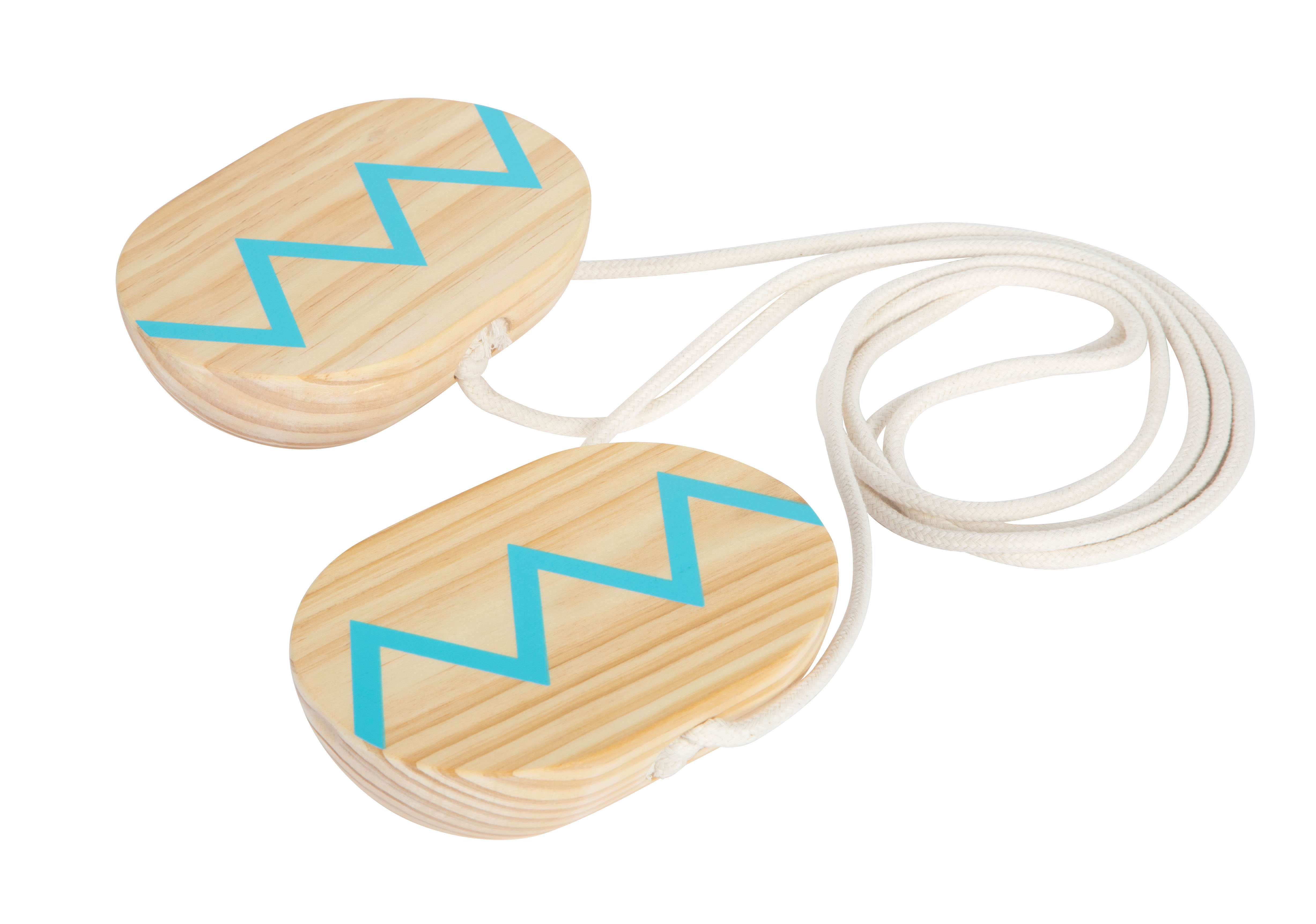 Kinderstelzen aus Holz mit Muster