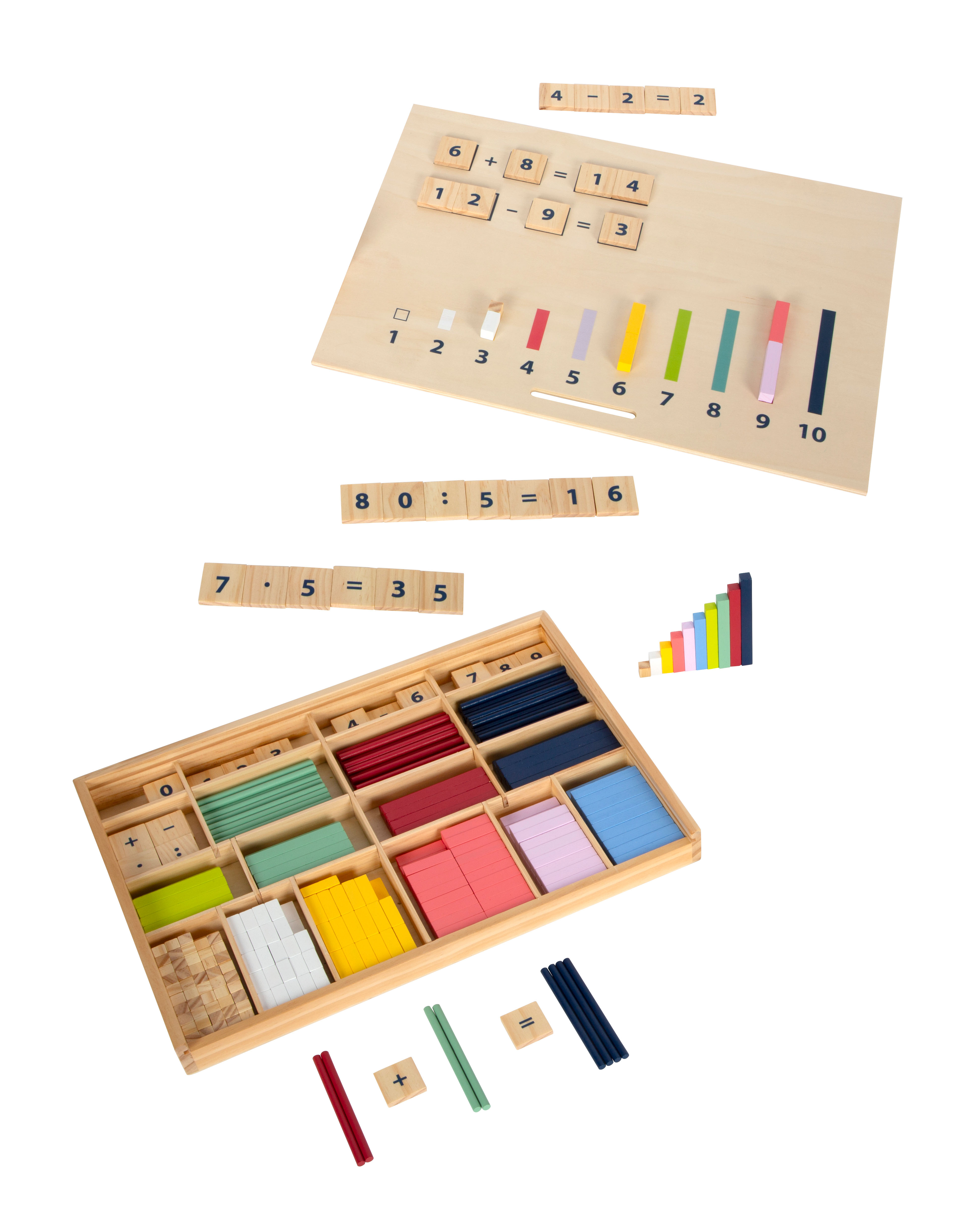 Lernbox Rechenstäbchen Set komplett