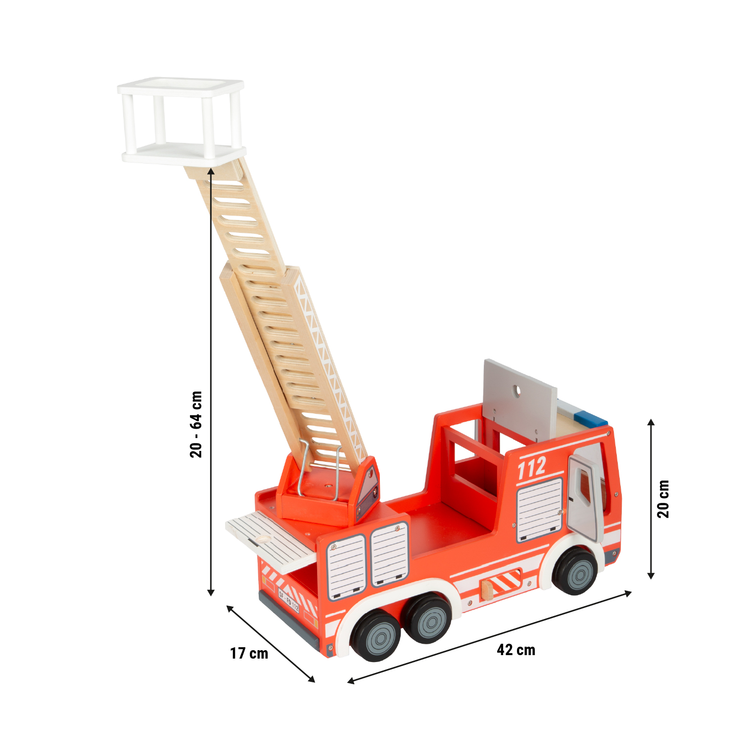Feuerwehrauto Größenskizze