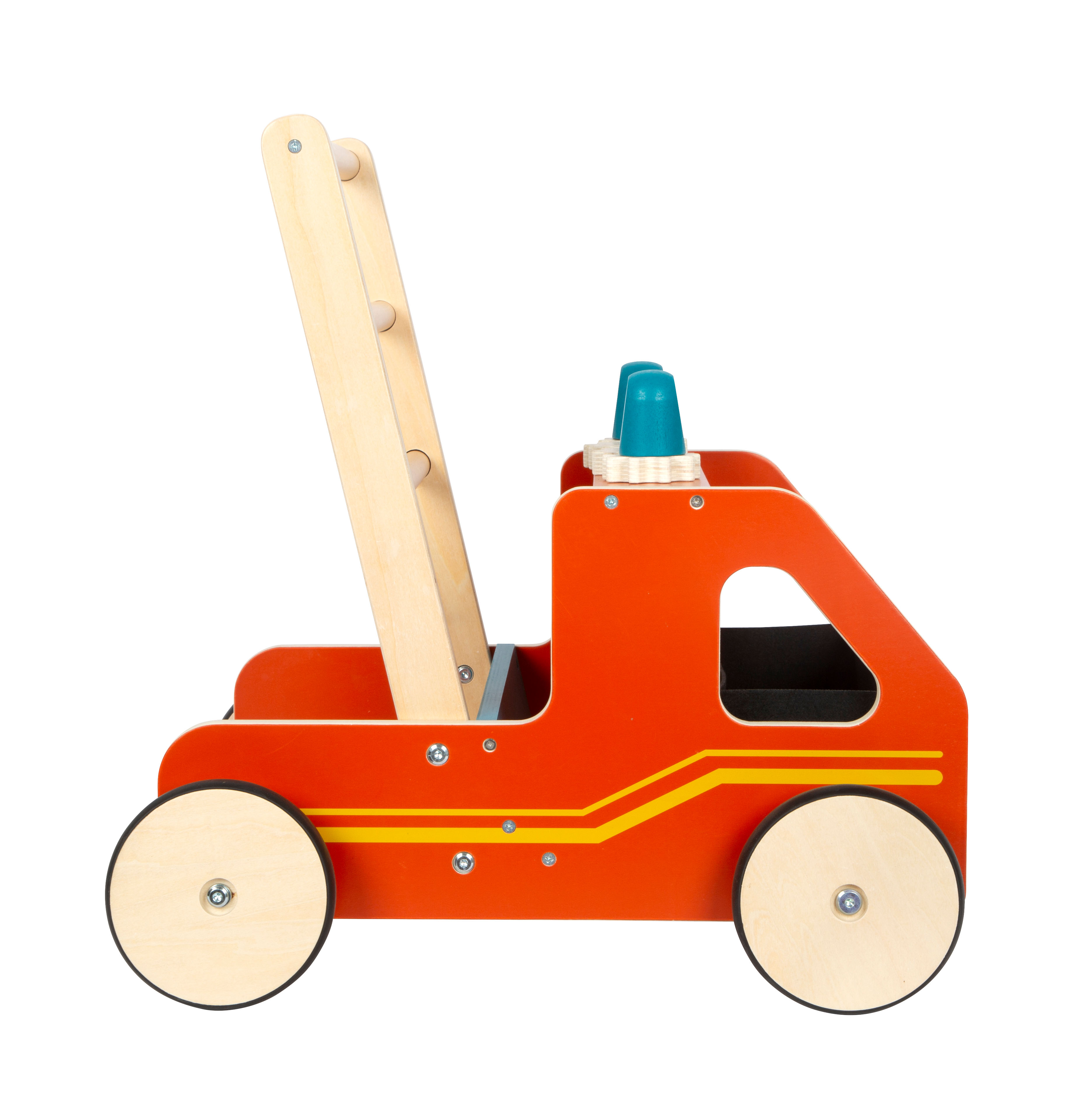 Feuerwehrauto Lauflernwagen aus Holz