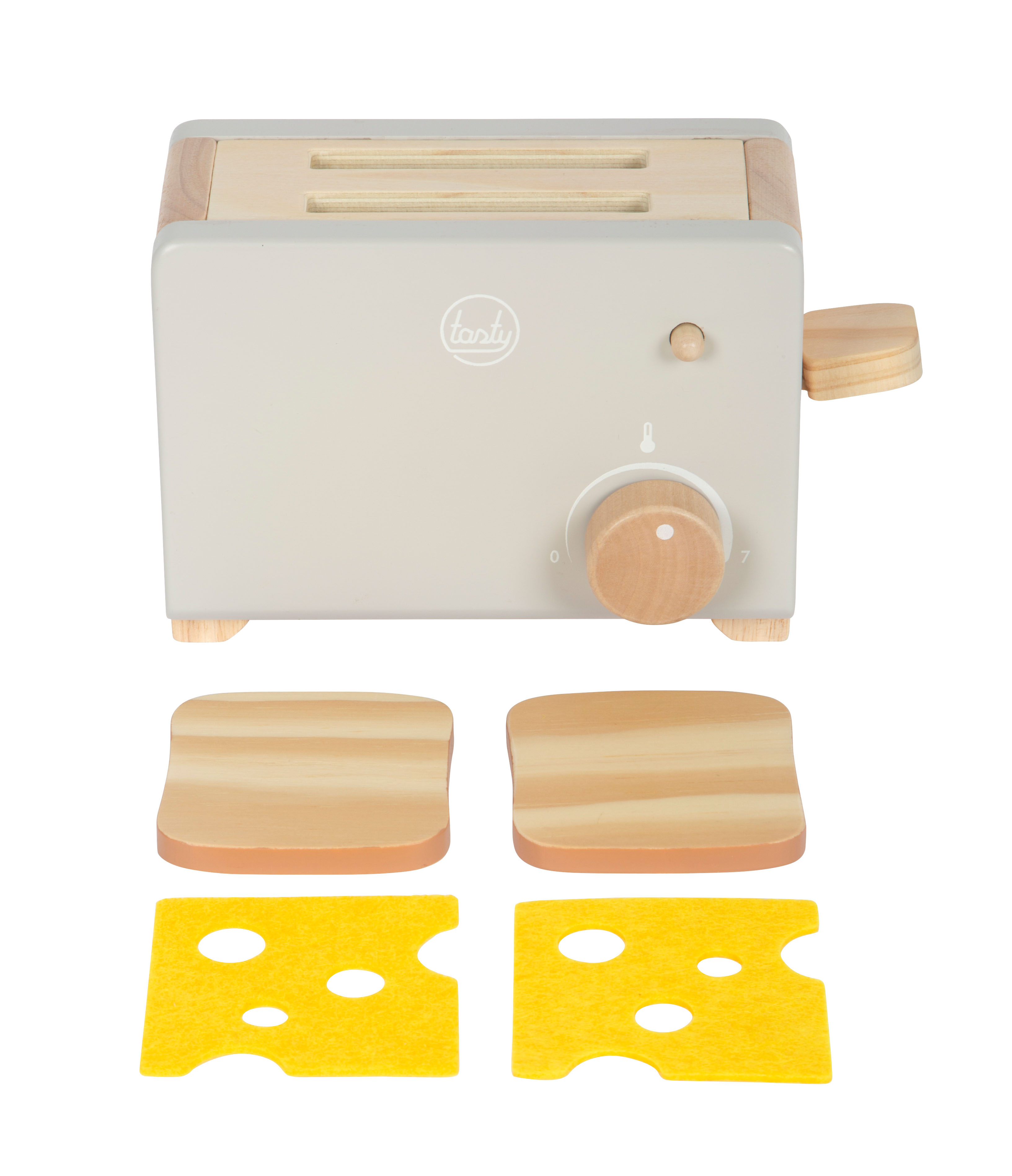 Toaster-Set grau mit Zubehör einzeln