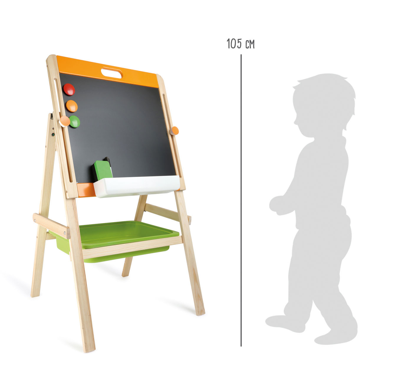 Kreide- und Magnettafel für Kleinkinder