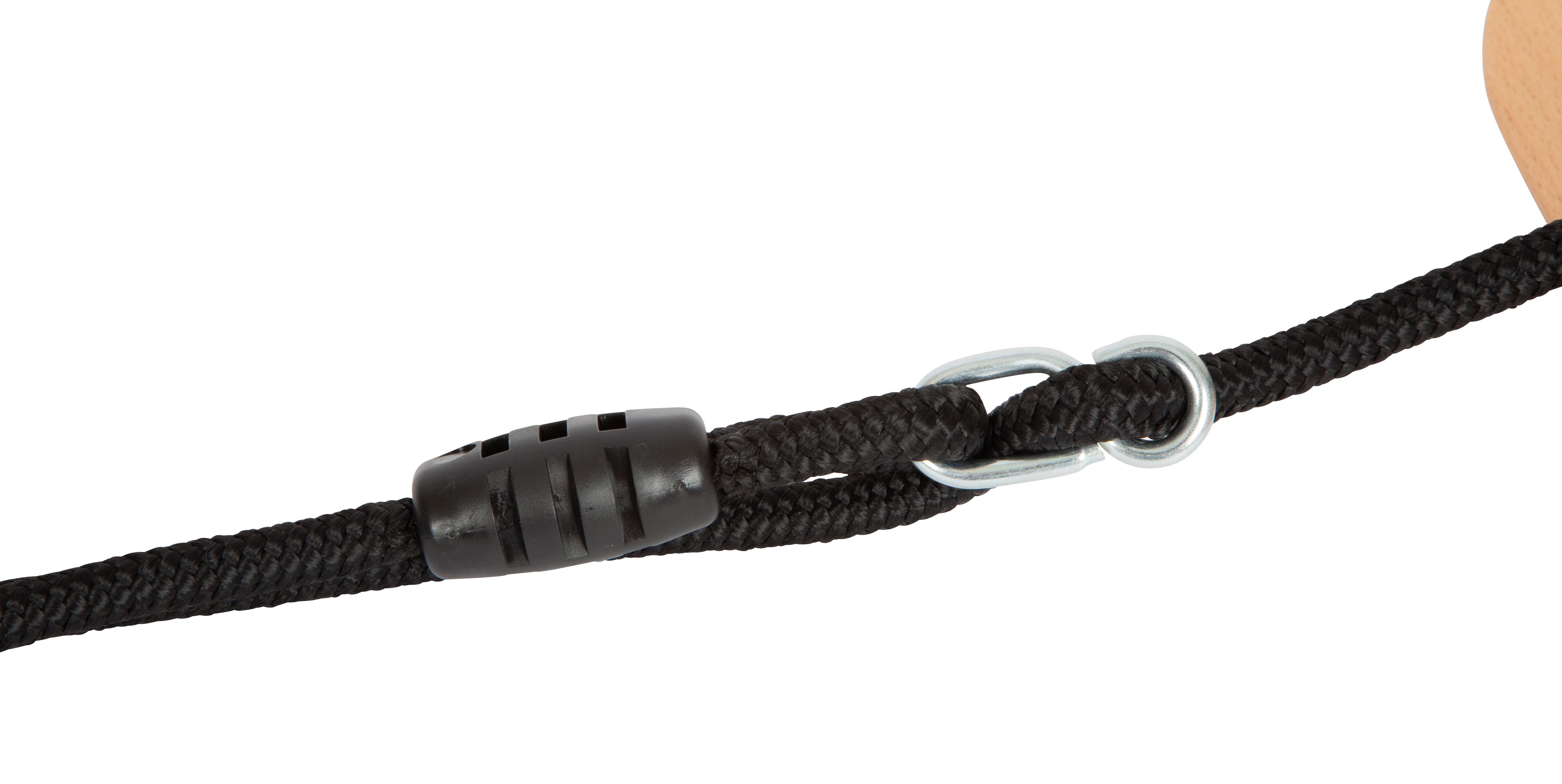 Längenverstellbares Seil an Tellerschaukel