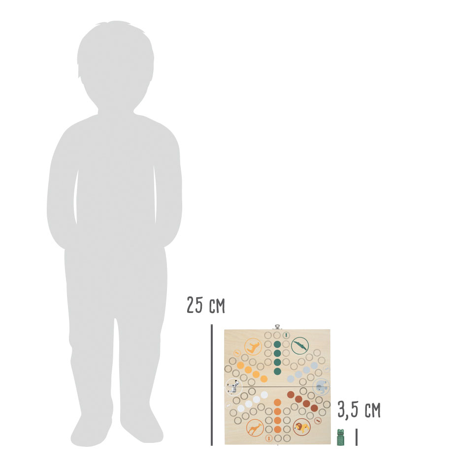 Ludo für 6 Spieler „Safari“ für Kinder