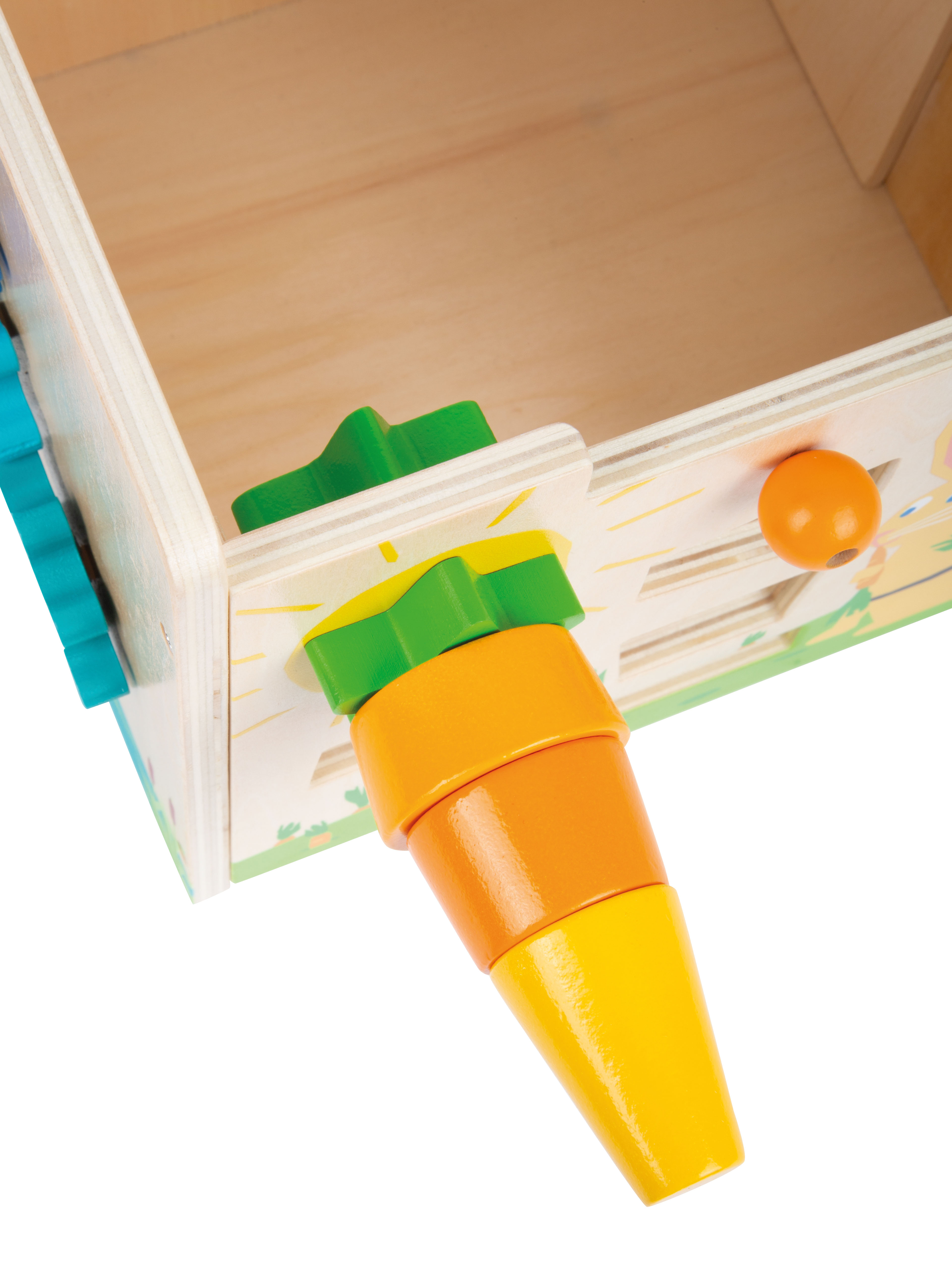 Motorikwürfel Hase für Kinder