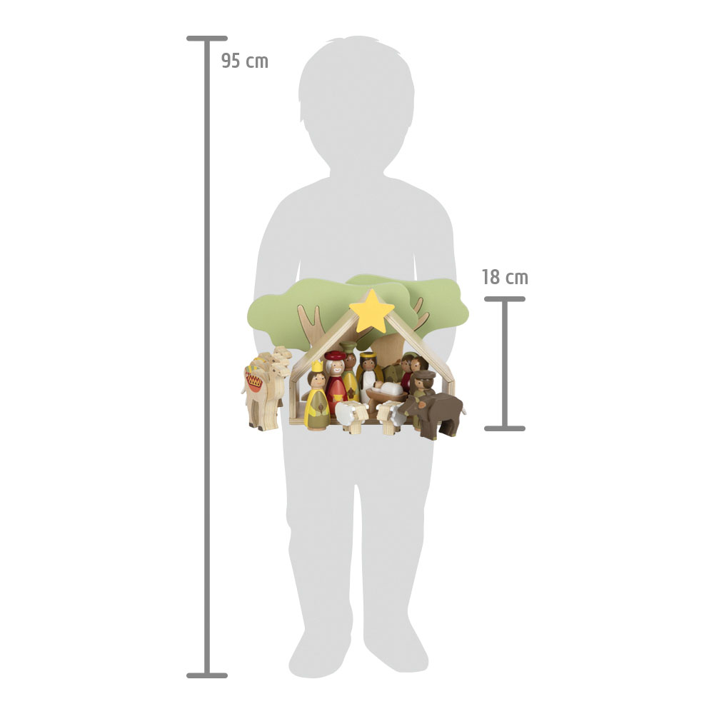 Spielset Weihnachtskrippe für Kinder