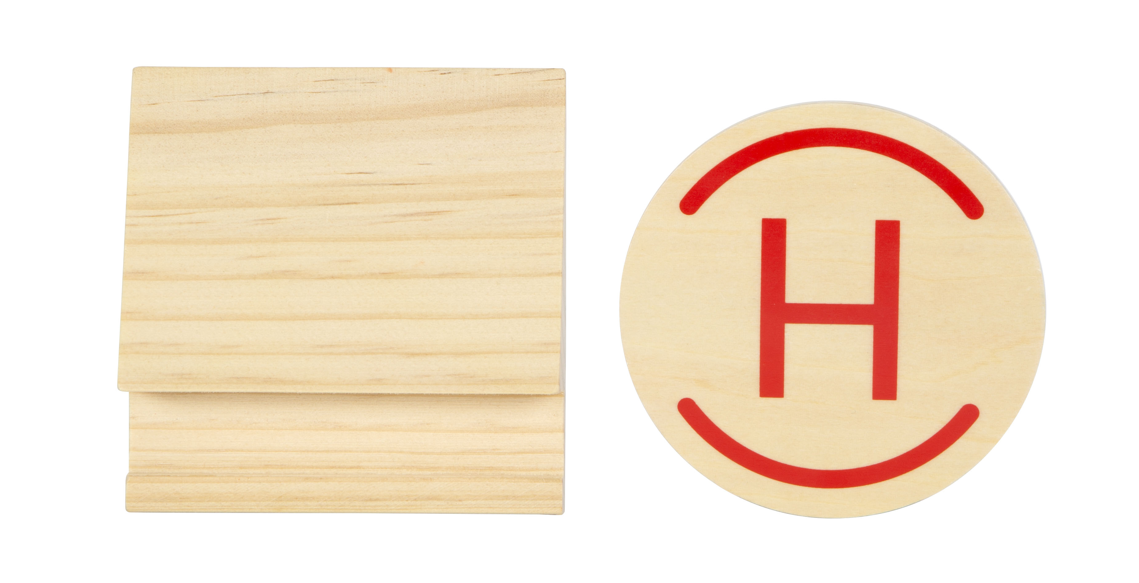 Hubschrauber-Landeplatz aus Holz für Feuerwache zum Spielen