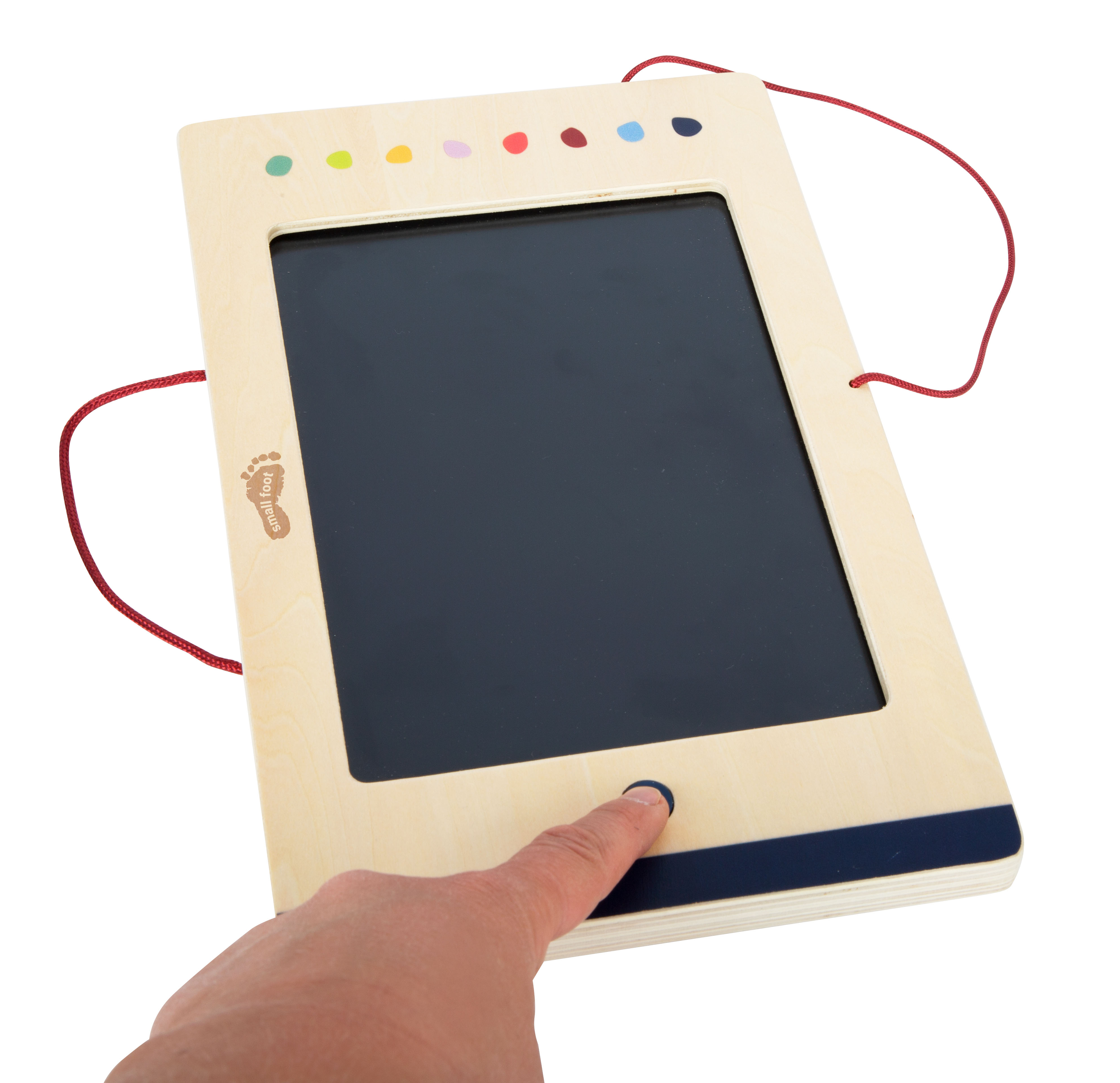 Mal- und Schreibtafel mit LCD-Display und Knopf zum Löschen