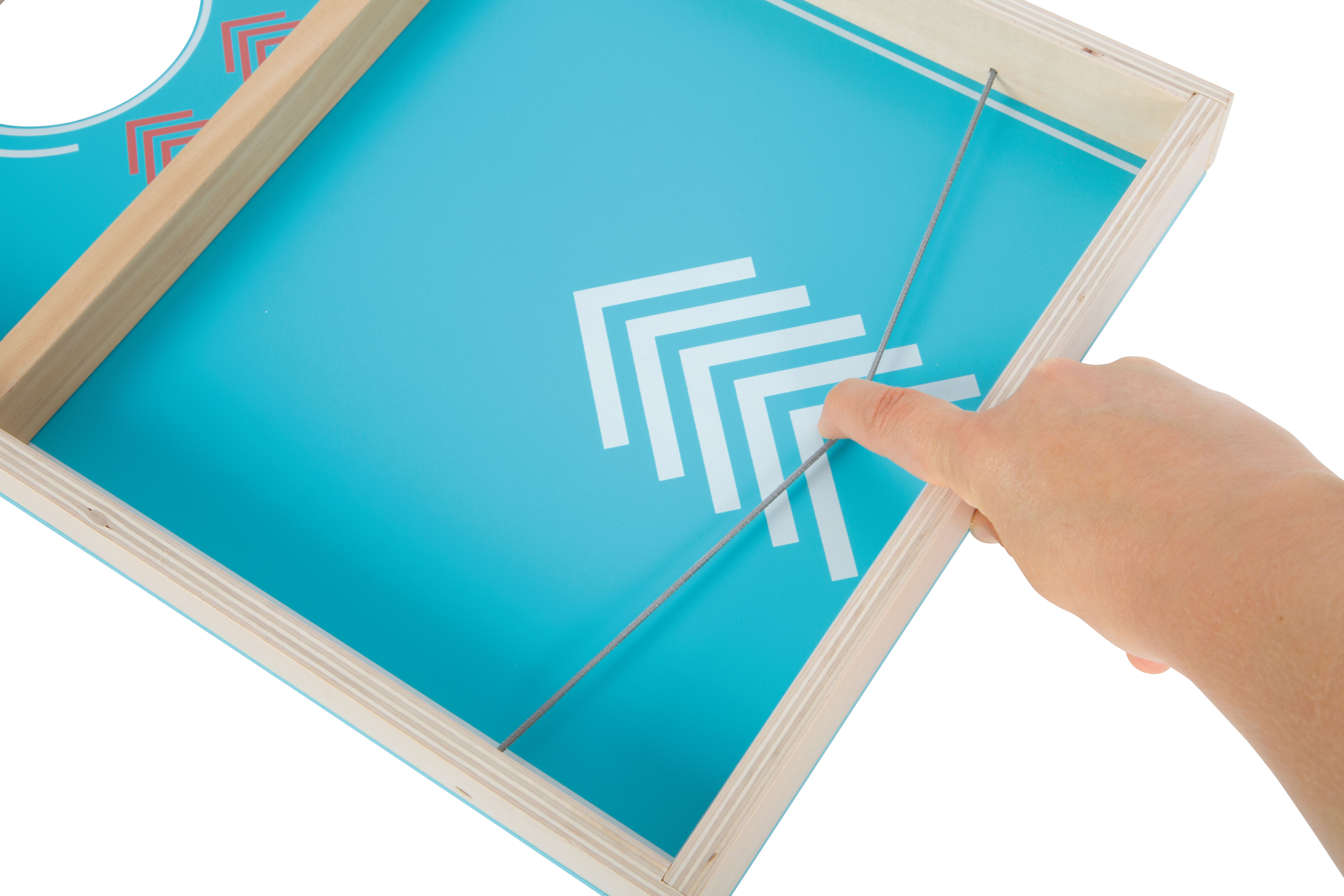 Sling Puck Spielbrett mit Gummiband