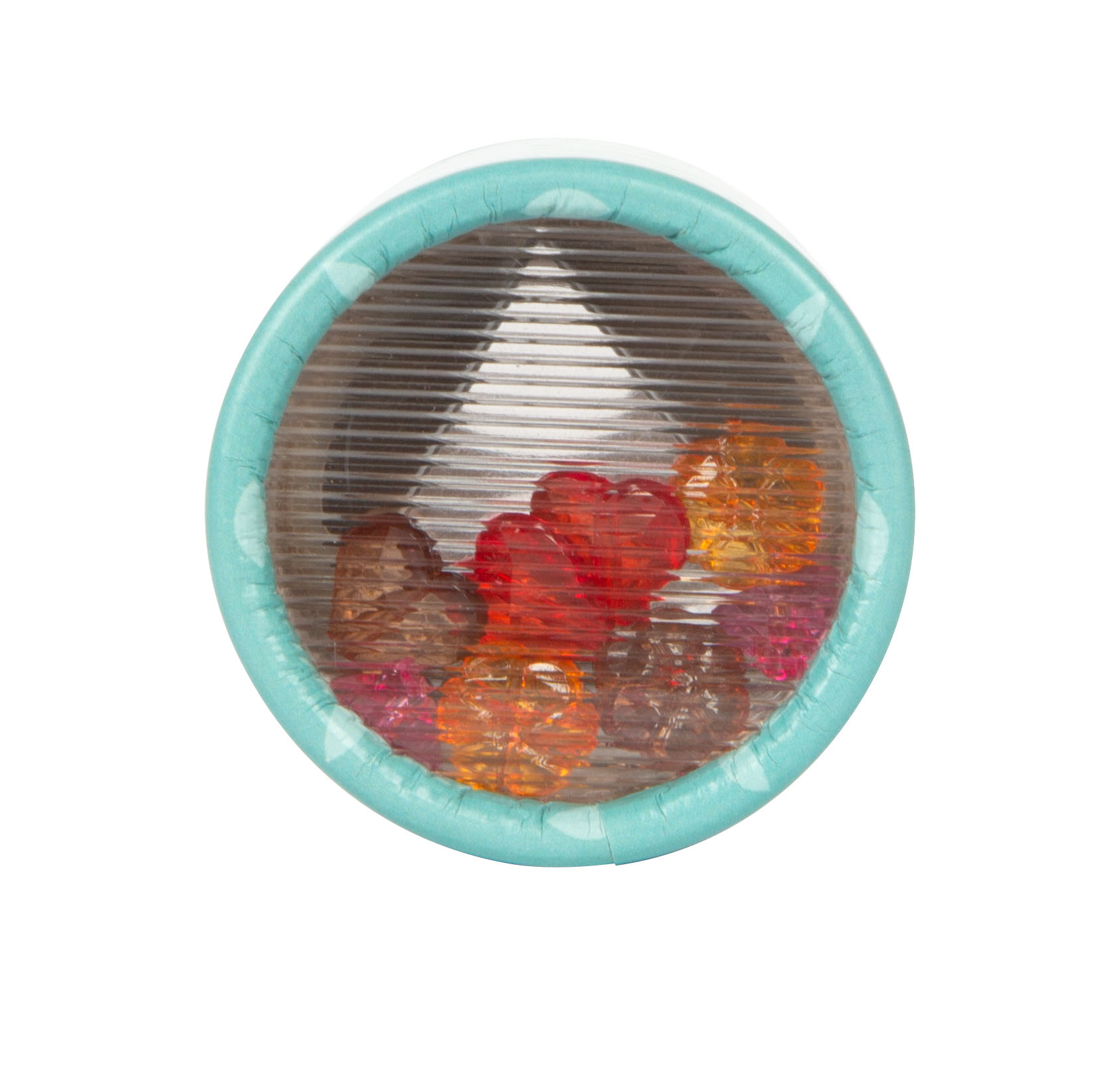 Kaleidoskop mit Perlen, drehbare Bilder