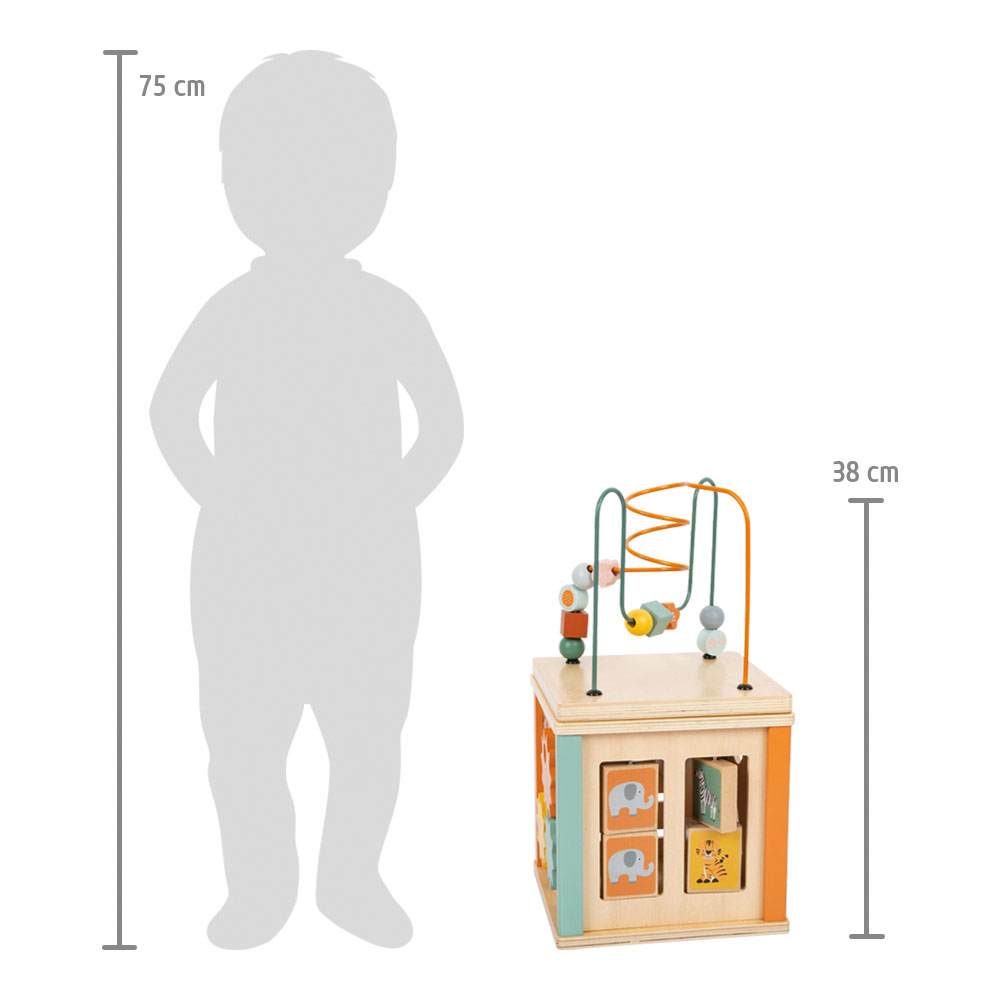 Motorikwürfel „Safari“ für Kinder