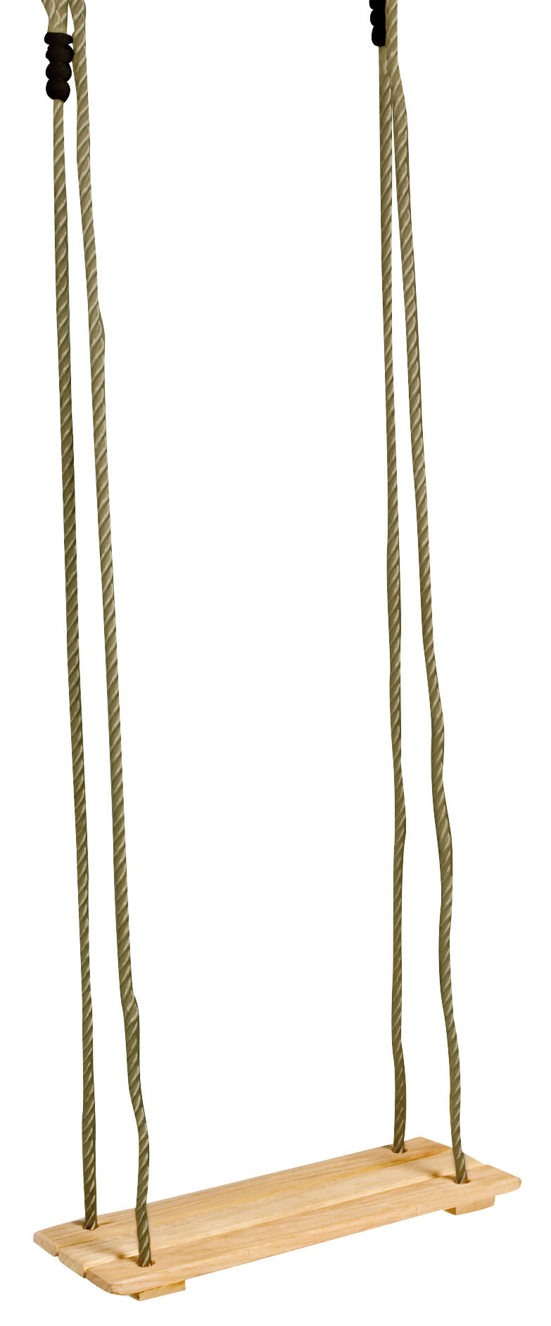 Schaukel mit Holzbrett und verstellbaren Seilen