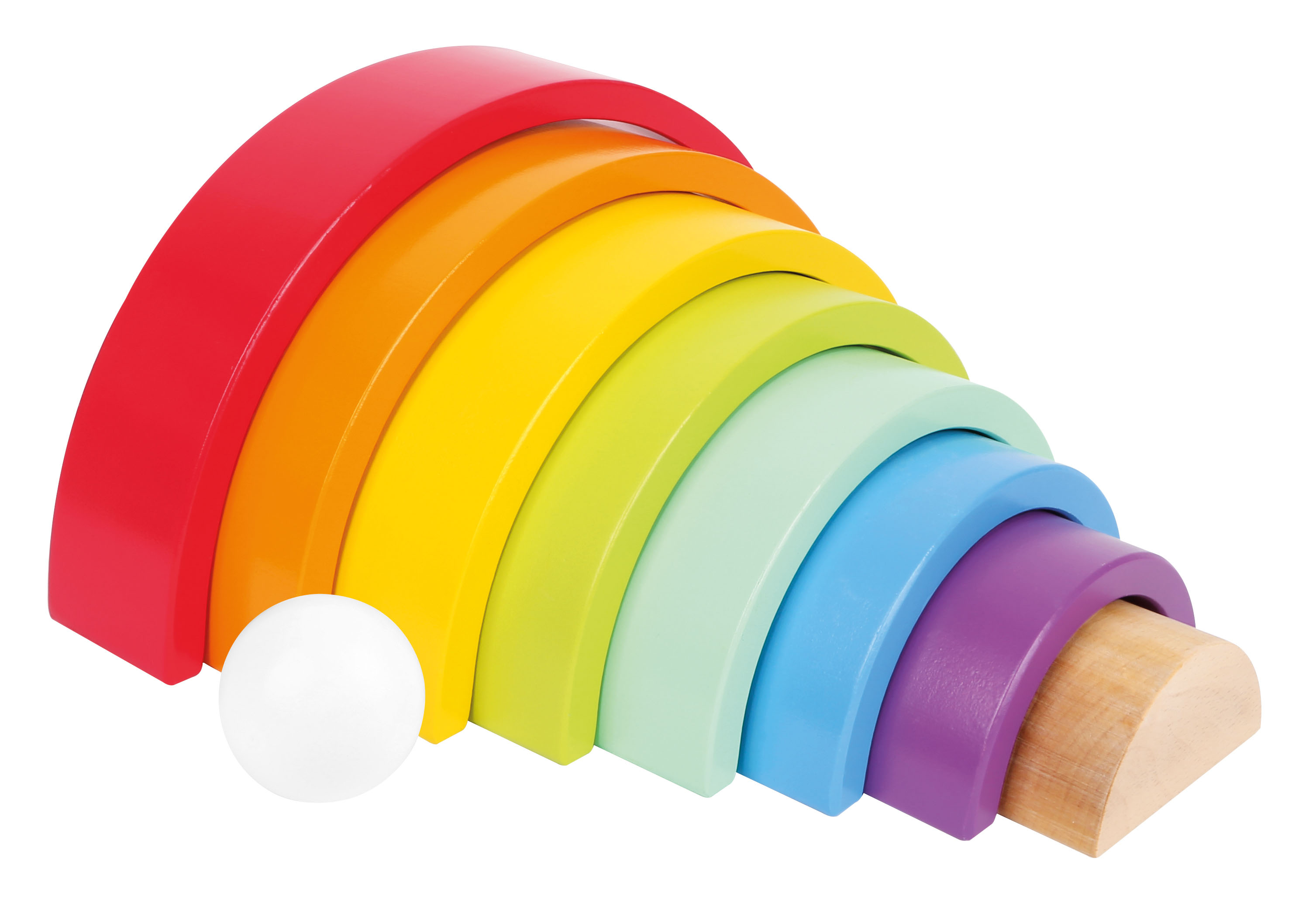 Holzbausteine Großer Regenbogen für Kinder