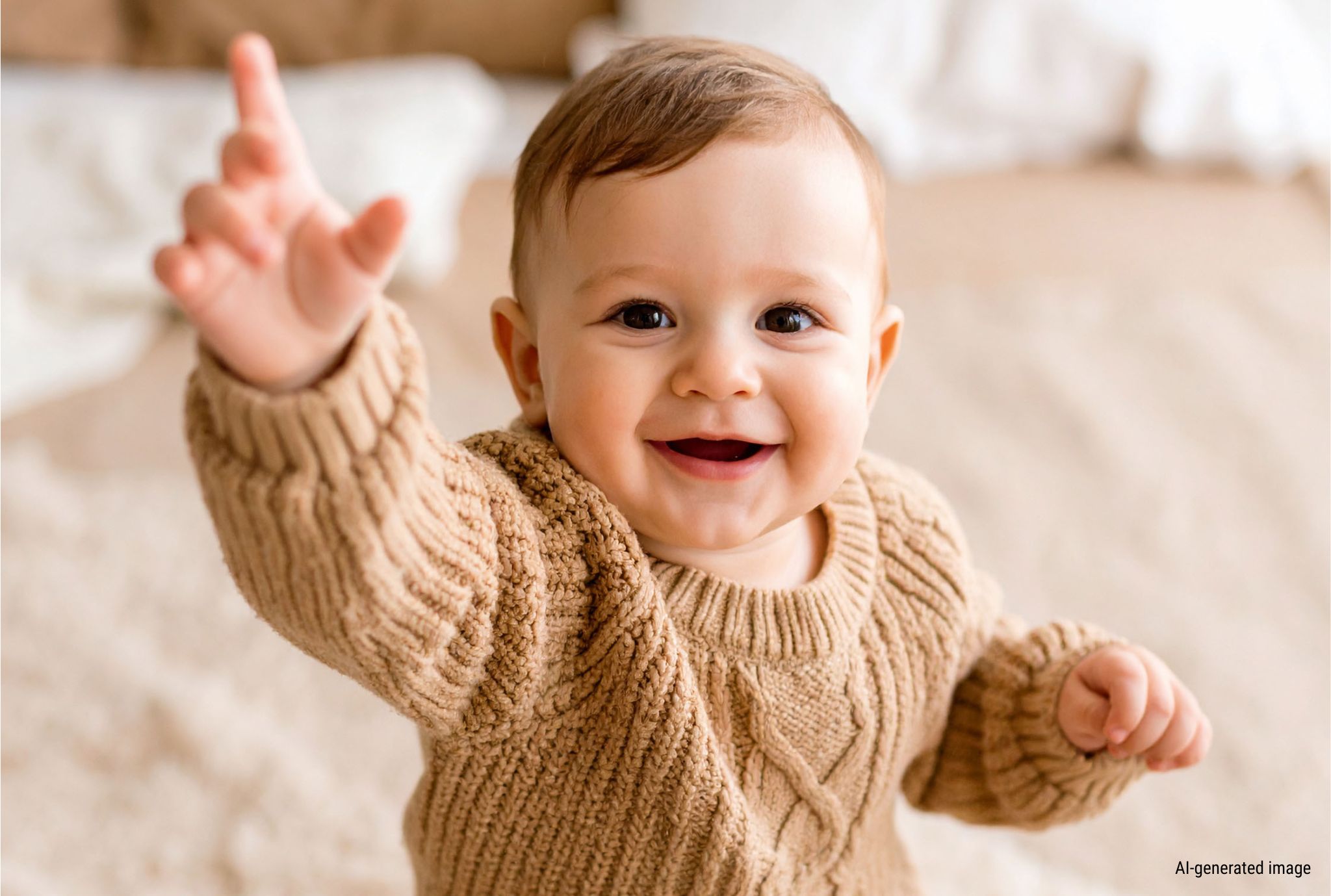 Kind spielt mit Baby-Box 10–12 Monate „Ordnen & Sortieren“