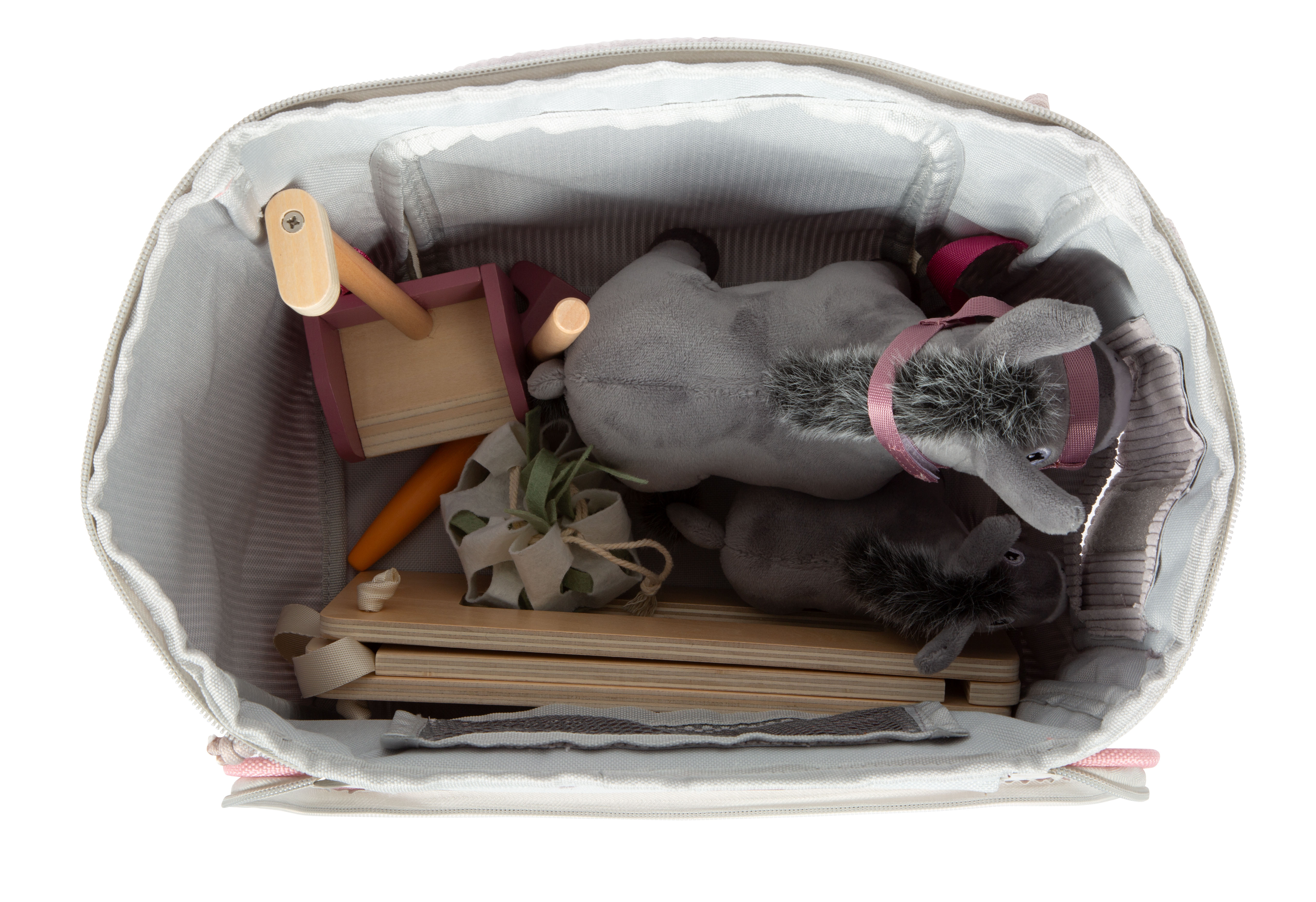 Spielset Esel mit Stall und Zubehör in der Tasche mit Stauraum im Inneren