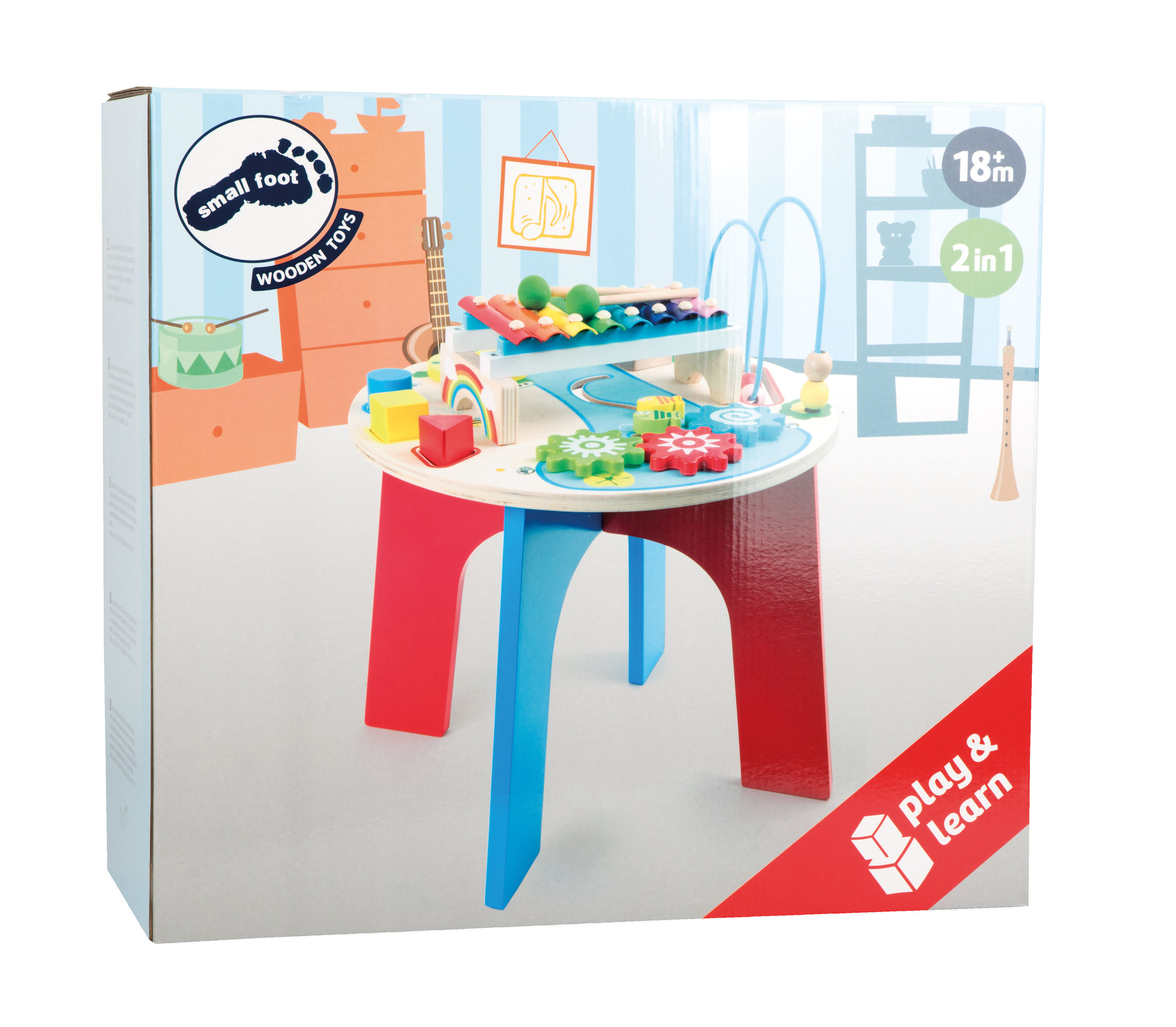 Motorik- und Musiktisch 2 in 1 für Kinder