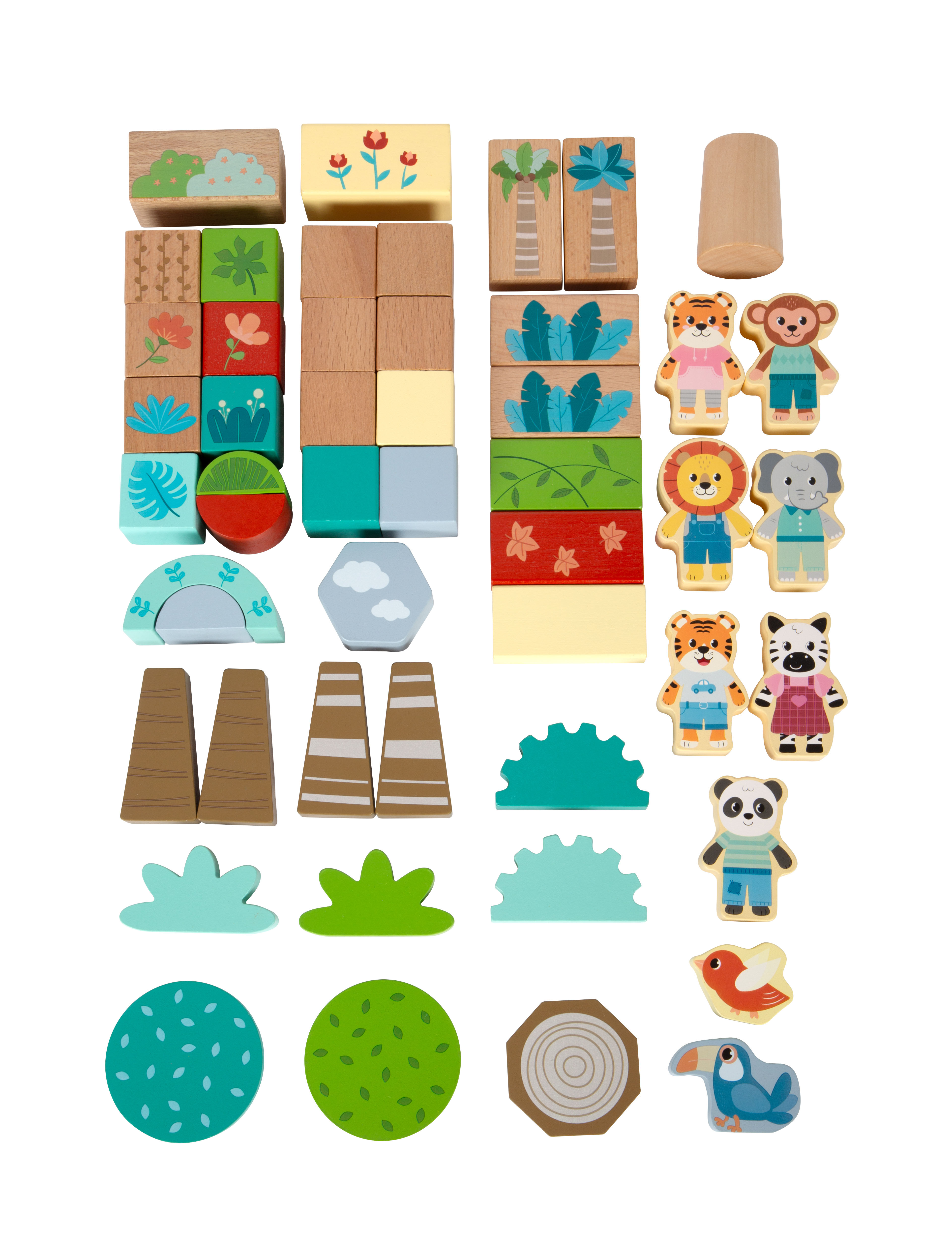 Jungle and Friends Bausteine Gesamtübersicht