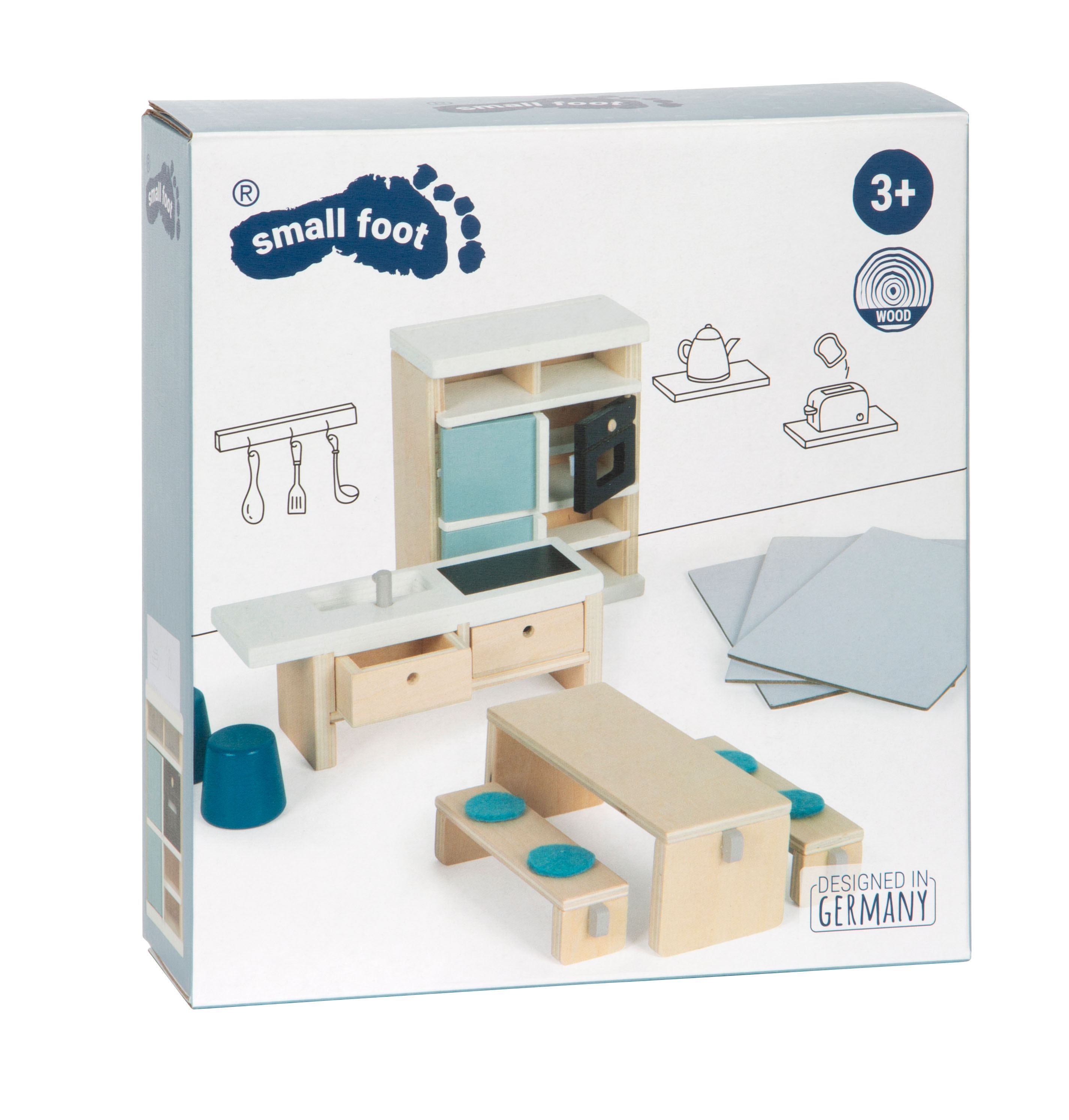 Maßstabsskizze von Puppenhaus Küchenzeile