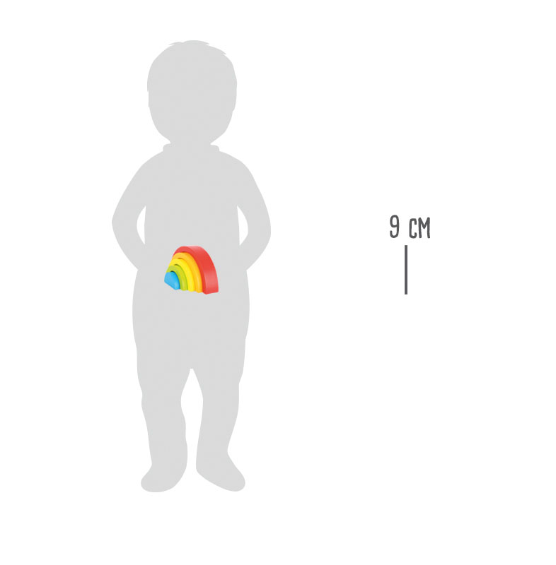 Holzbausteine Regenbogen für Kinder