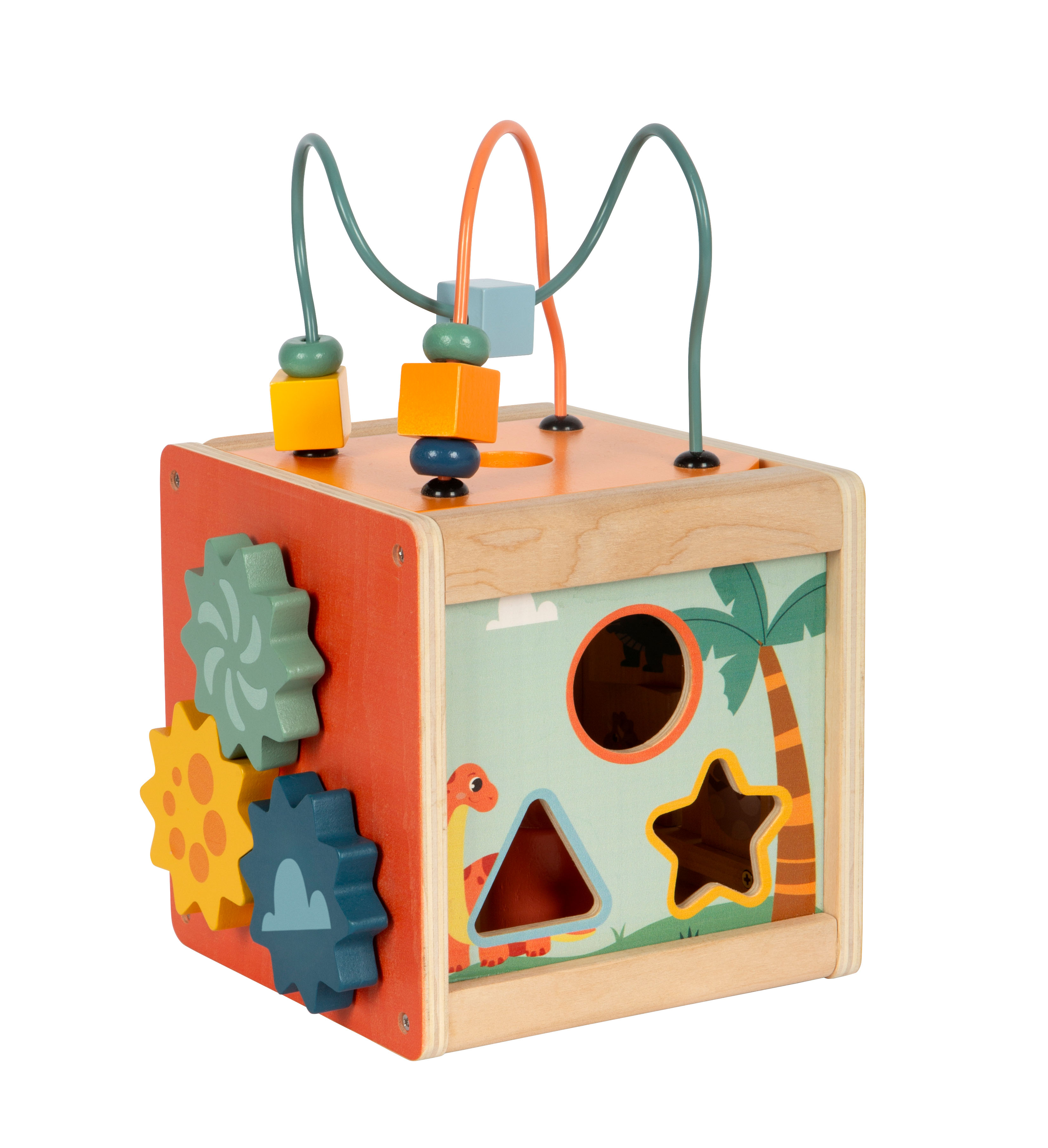 Motorik-Spielwürfel für Kinder mit Dinos