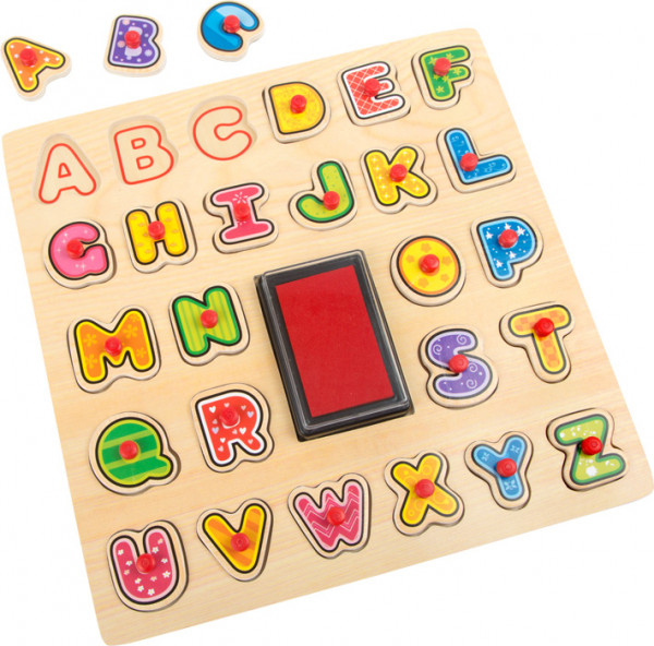 Stempel und Puzzle ABC
