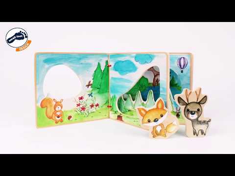 Livre d’images Paysage forestier, interactif